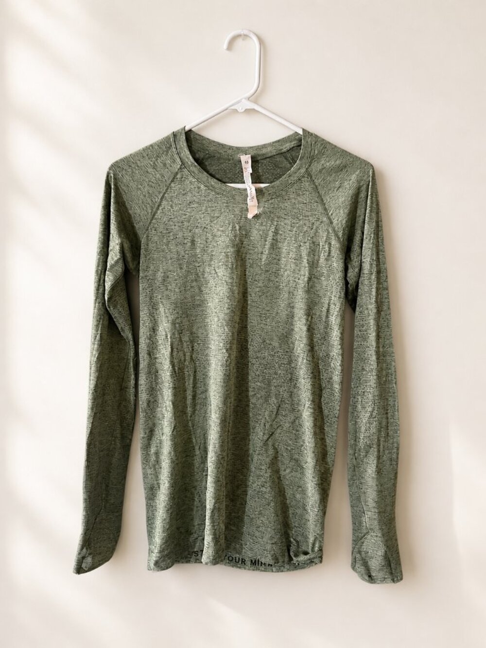 NWOT lululemon Swiftly Tech 2.0 Long Sleeve Shirt Heathered Olive Green